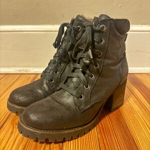 Carlos by Carlos Santana Glinda 2 Faux Leather Black Lace-Up Boots